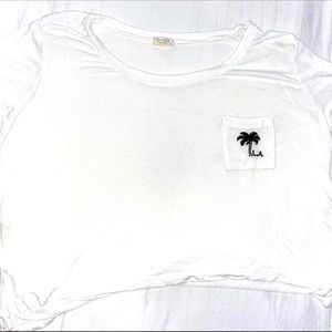 brandy melville/john galt - short sleeve LA crop